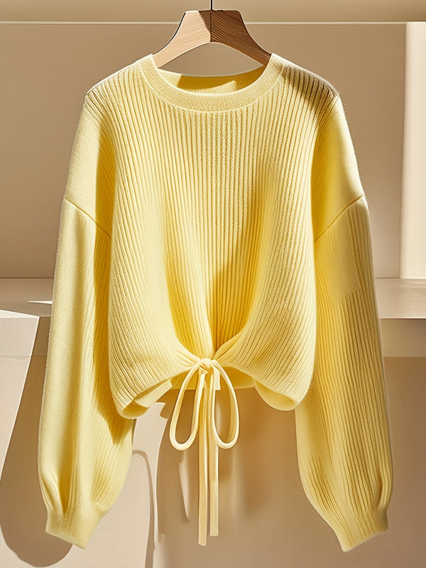 LANA Lace Up Pullover