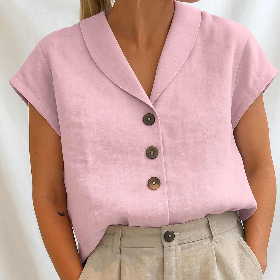 LOIS ELEGANTE EINFARBIGE BLUSE