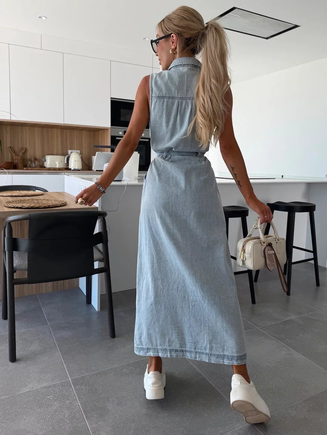 LANGES DENIMKLEID LOUISA