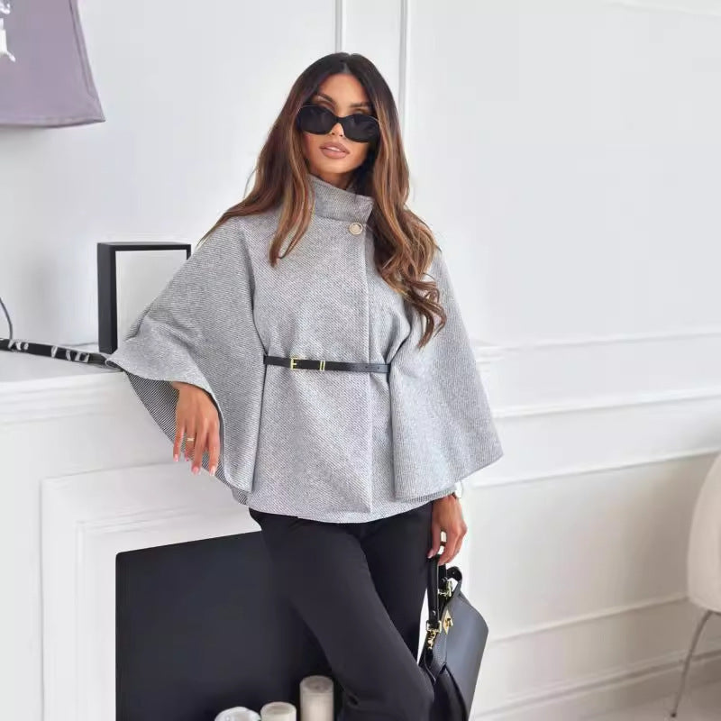 LEAMA – Chic Butterfly Jacket with Belt