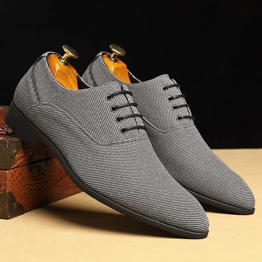 George Woven Canvas Oxford