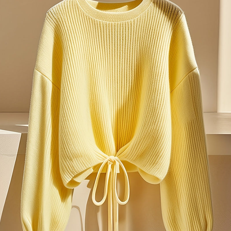 LANA Lace Up Pullover