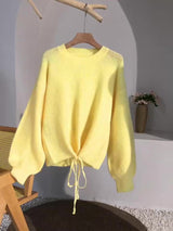 LANA Lace Up Pullover