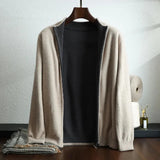 Andrew Wool Zip-Up Cardigan