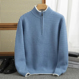 Anton Half-Zip Textured Knit Sweater