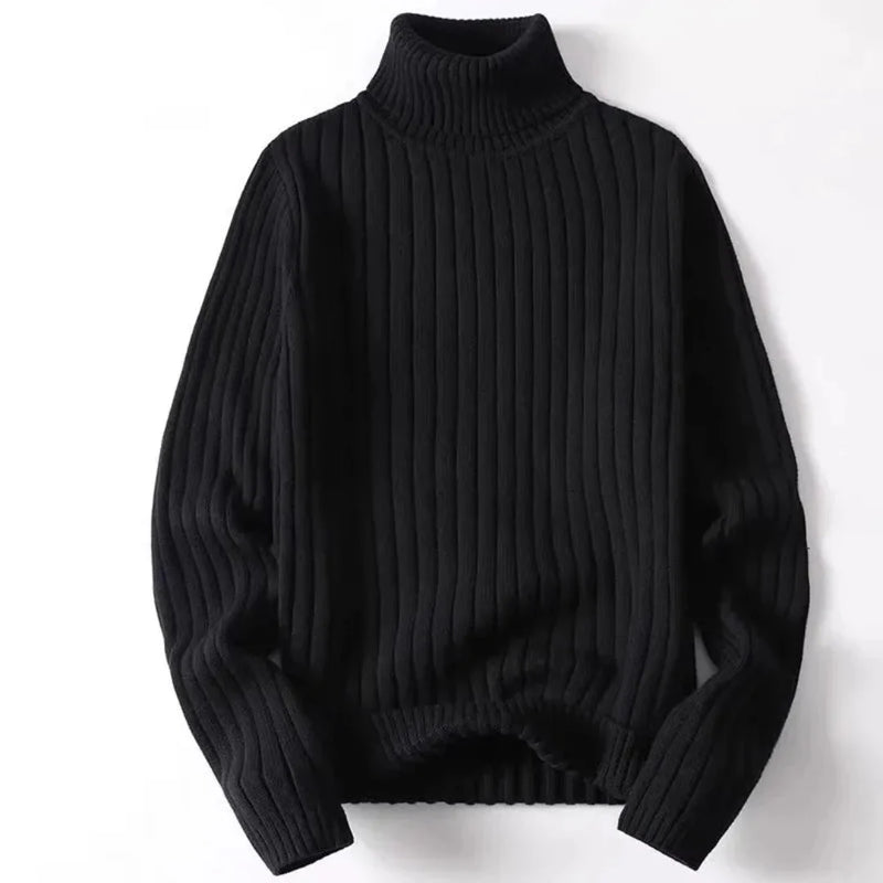 Apollo Ribbed Knit Turtleneck Sweater