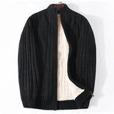 Brad Full-Zip Knitted Fleece-Lined Cardigan