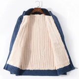 Brad Full-Zip Knitted Fleece-Lined Cardigan