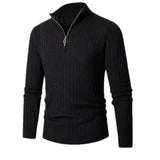 Caden Half-Zip Ribbed Sweater