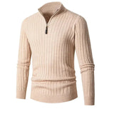 Caden Half-Zip Ribbed Sweater