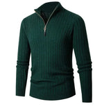 Caden Half-Zip Ribbed Sweater