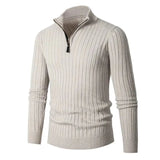Caden Half-Zip Ribbed Sweater