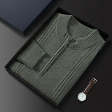 Calvin Classic Half-Zip Wool Sweater