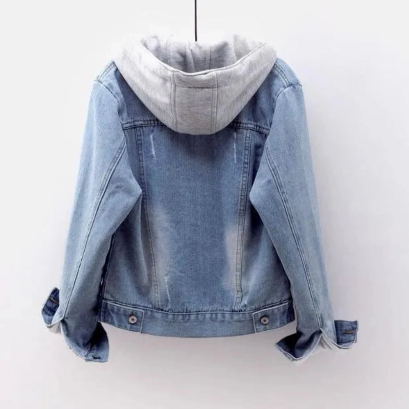 Camden Sherpa-Lined Denim Hoodie Jacket