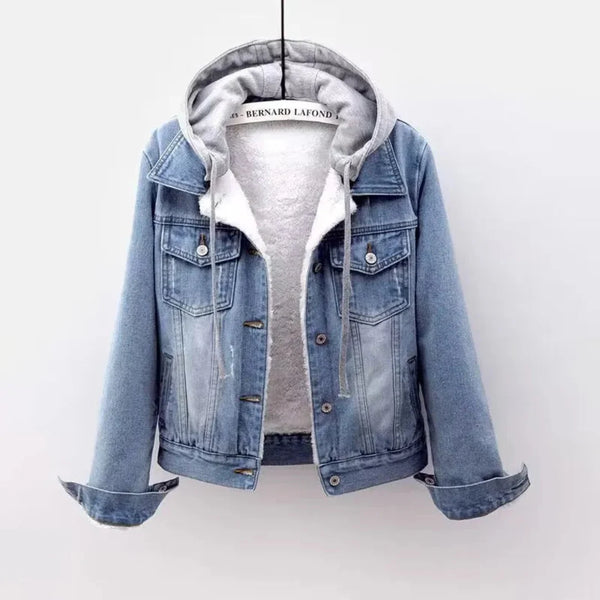 Camden Sherpa-Lined Denim Hoodie Jacket