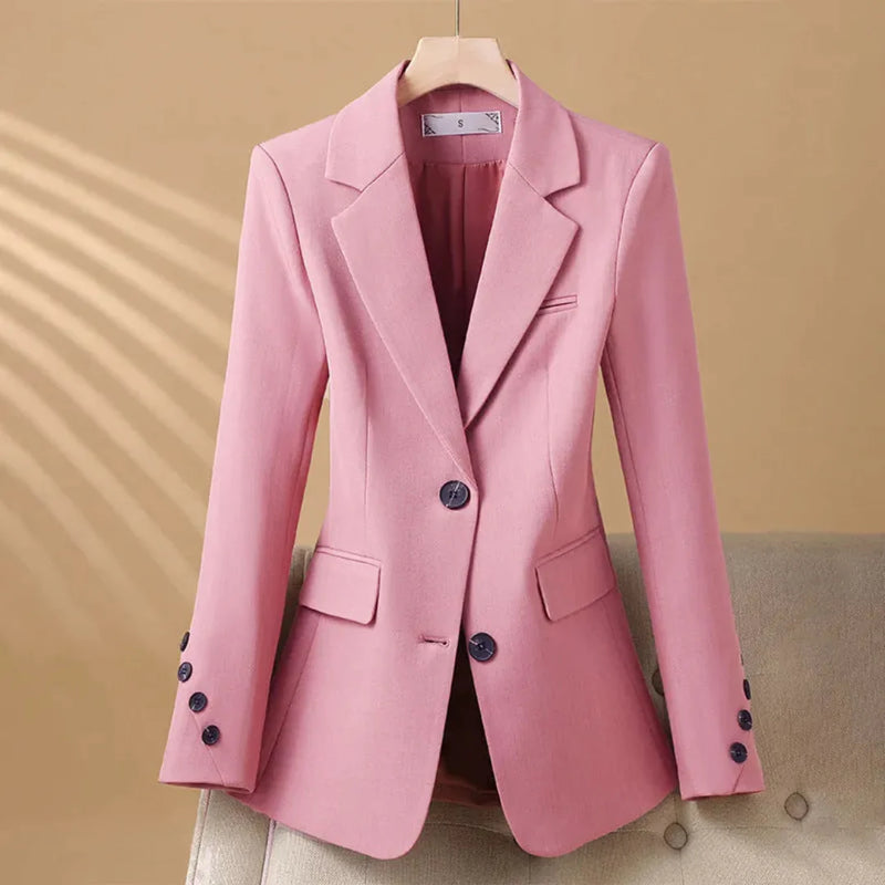 Claire Tailored Button Blazer