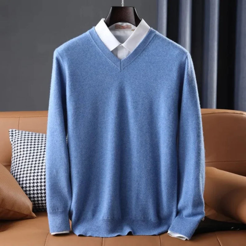 Conrad Cashmere V-Neck Sweater