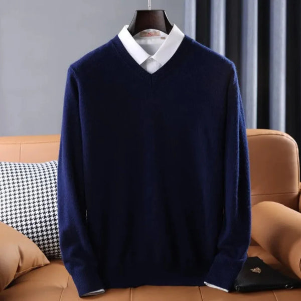 Conrad Cashmere V-Neck Sweater