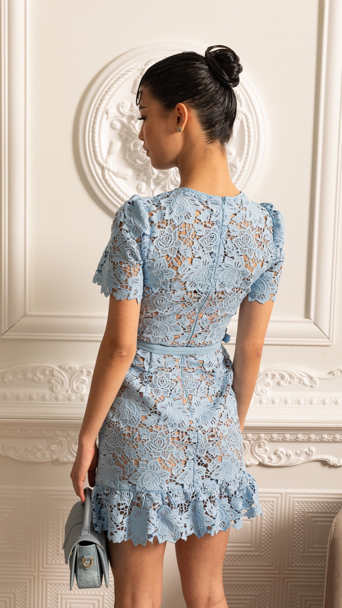 Lucia Short Sleeve Embroidered Floral Dress