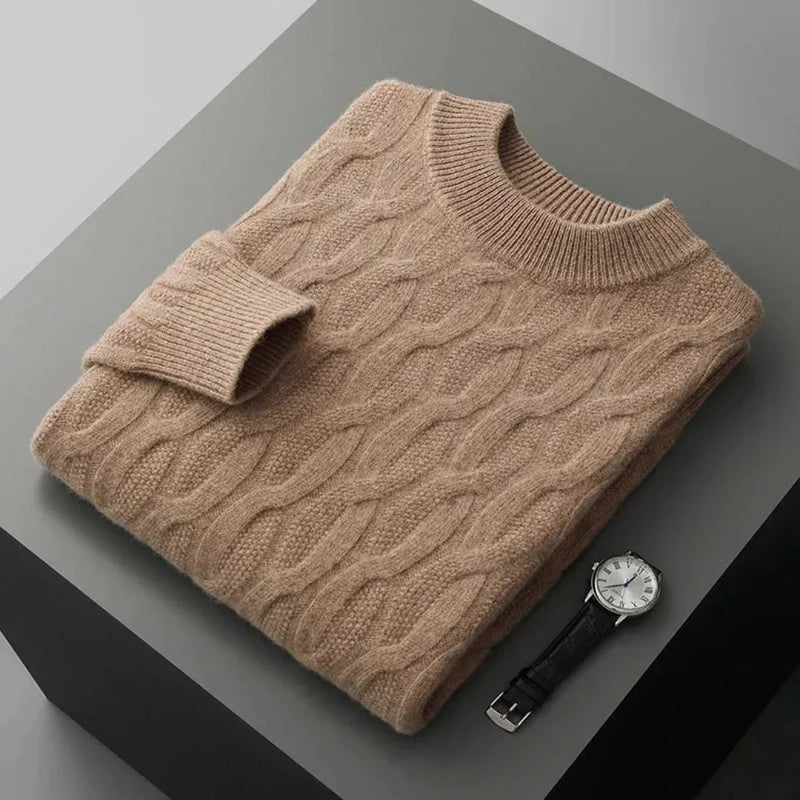 Gianni Jacquard Cashmere Sweater