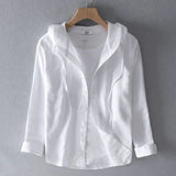 Harvey Striped Hooded Button-Up Shirt