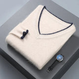 Hugo Mink Cashmere V-Neck Sweater