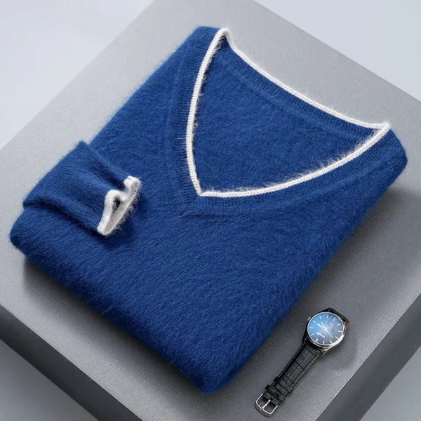 Hugo Mink Cashmere V-Neck Sweater