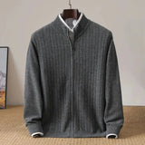 Lance Wool Zip-Up Cardigan