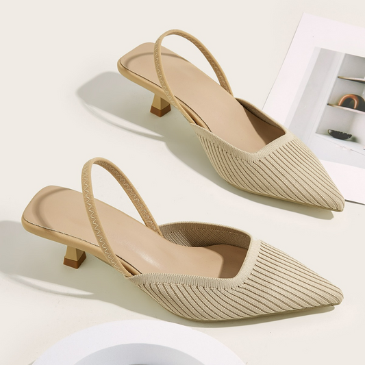 ALIYAH KNIT SLINGBACK HEELS