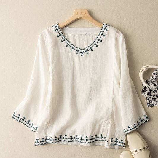 JENA LINEN BLOUSE