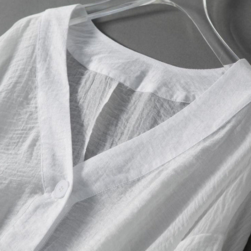 ELLANA LINEN BLOUSE