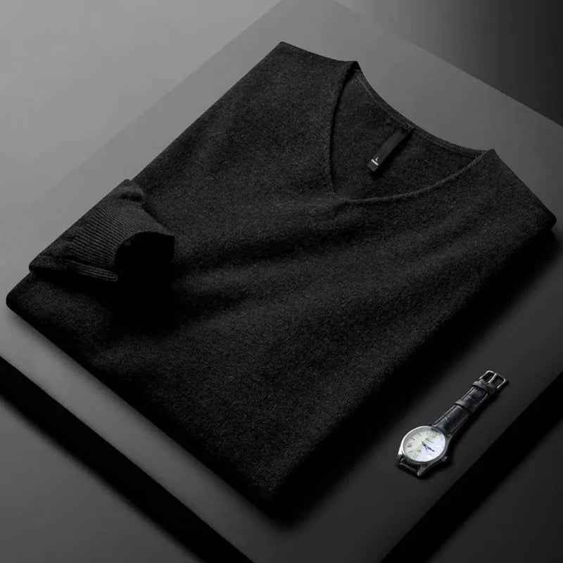 Myles Cashmere V-Neck Sweater