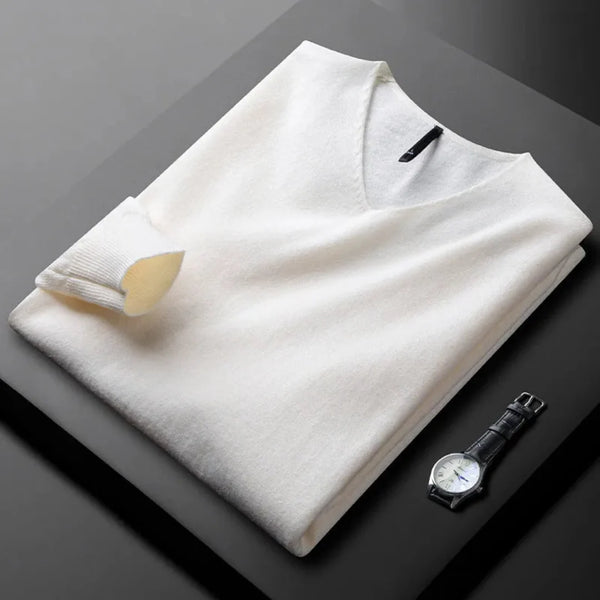 Myles Cashmere V-Neck Sweater