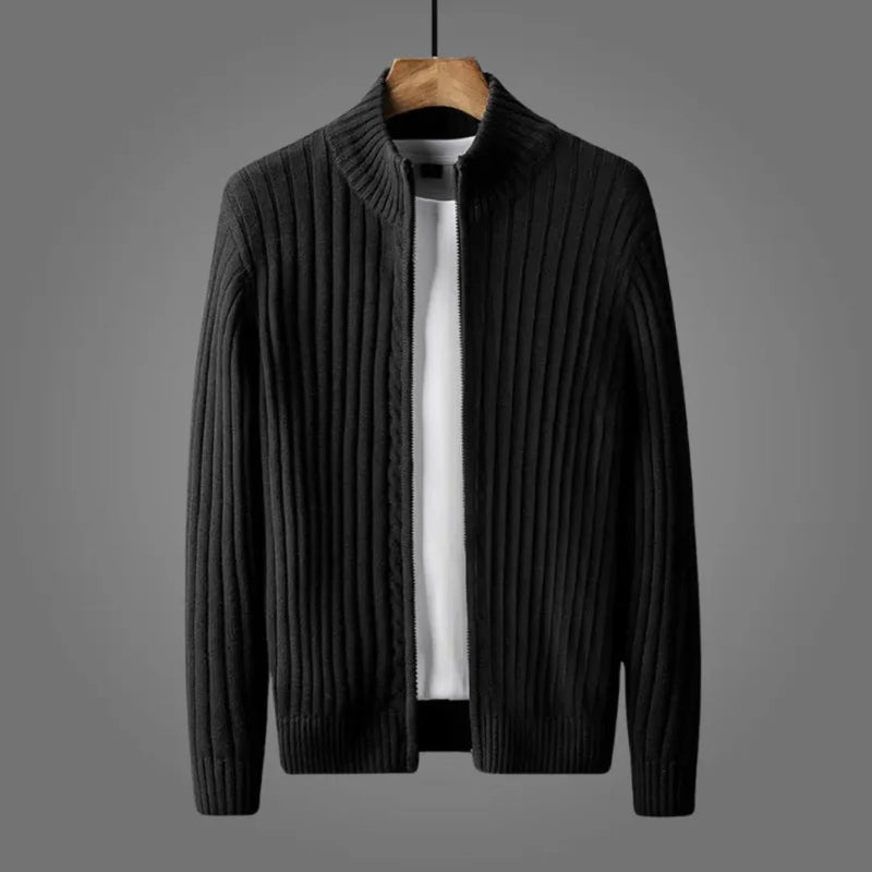 Noel Ribbed Knitted Cardigan