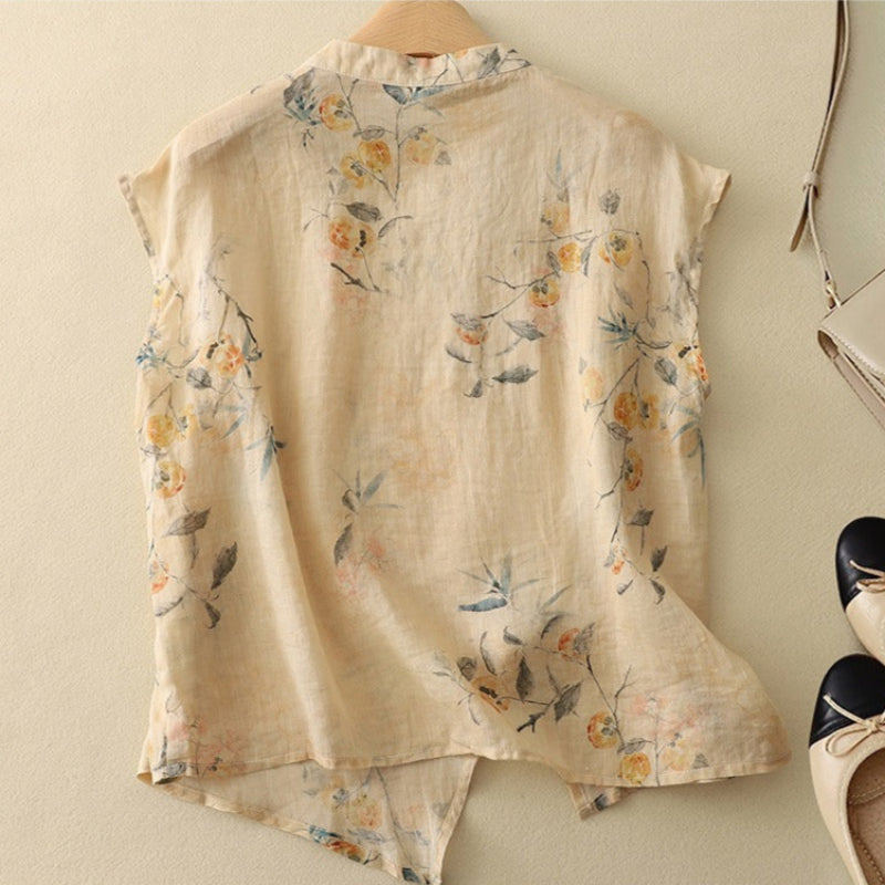 ALIYAH LINEN TOP