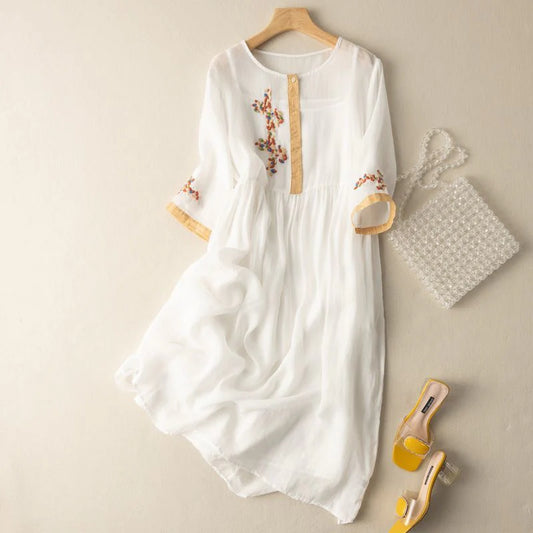 SOFIANA LINEN DRESS