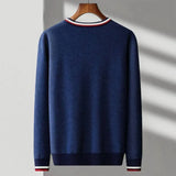 Ralph V-Neck Stripe Knit Cardigan