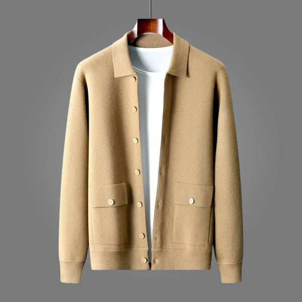 Riley Button-Up Wool Cardigan
