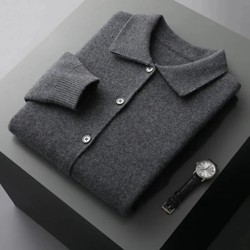 Riley Button-Up Wool Cardigan
