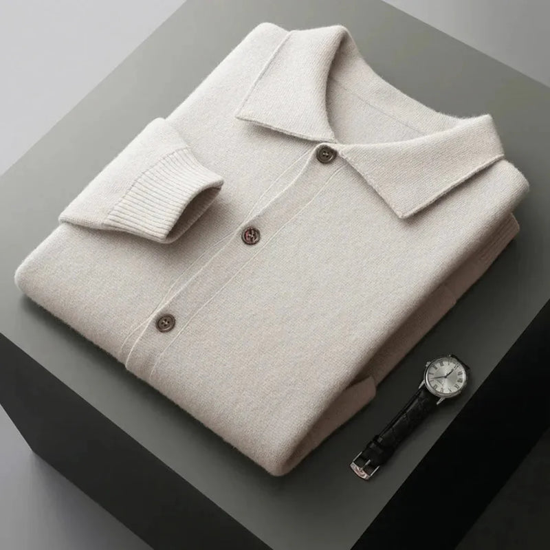 Riley Button-Up Wool Cardigan