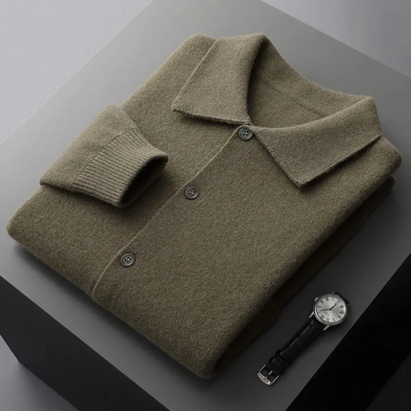 Riley Button-Up Wool Cardigan