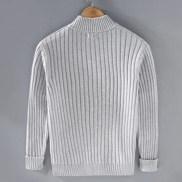 Aurelian Ribbed Zip Cardigan