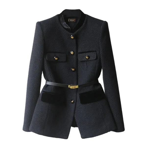 Sadie Tweed Belted Blazer