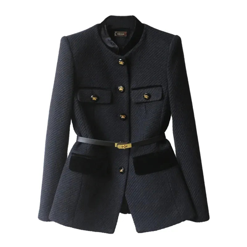 Sadie Tweed Belted Blazer