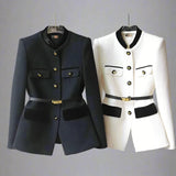 Sadie Tweed Belted Blazer