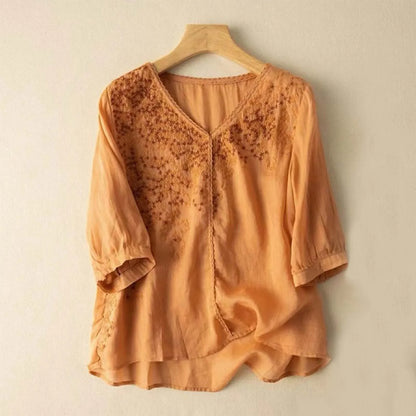 ANITA LINEN BLOUSE