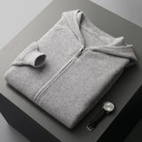 Silas Zip Cashmere Cardigan