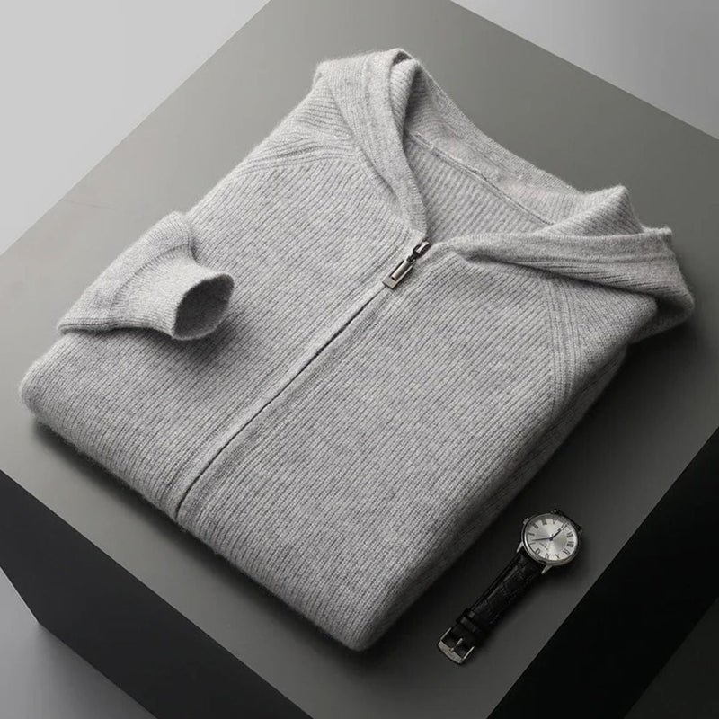 Silas Zip Cashmere Cardigan