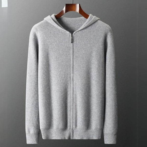 Silas Zip Cashmere Cardigan