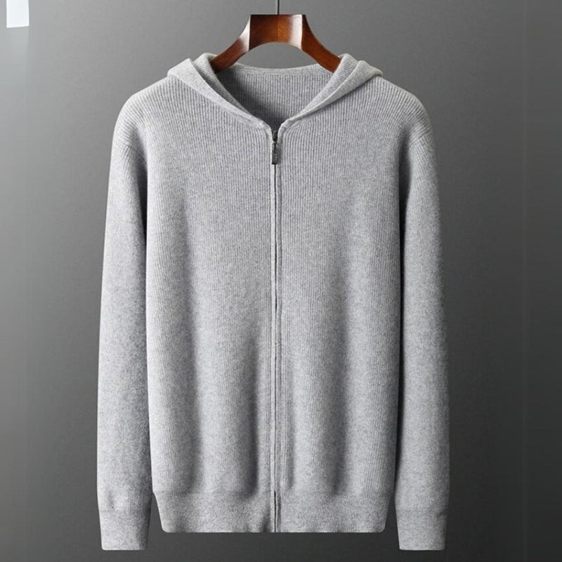 Silas Zip Cashmere Cardigan